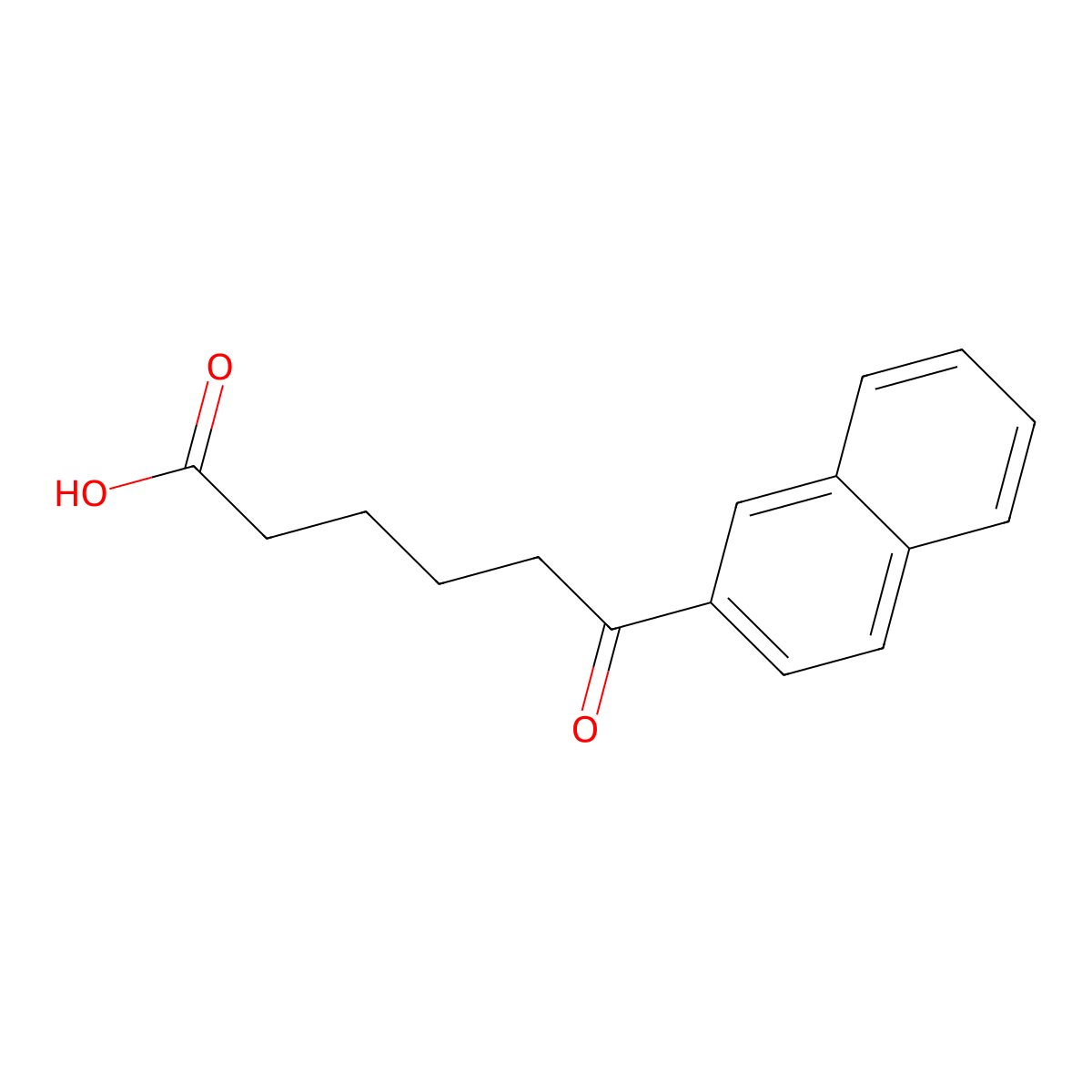 6-(2-Naphthyl)-6-oxohexanoic acid molecular structure, CAS 132104-10-0