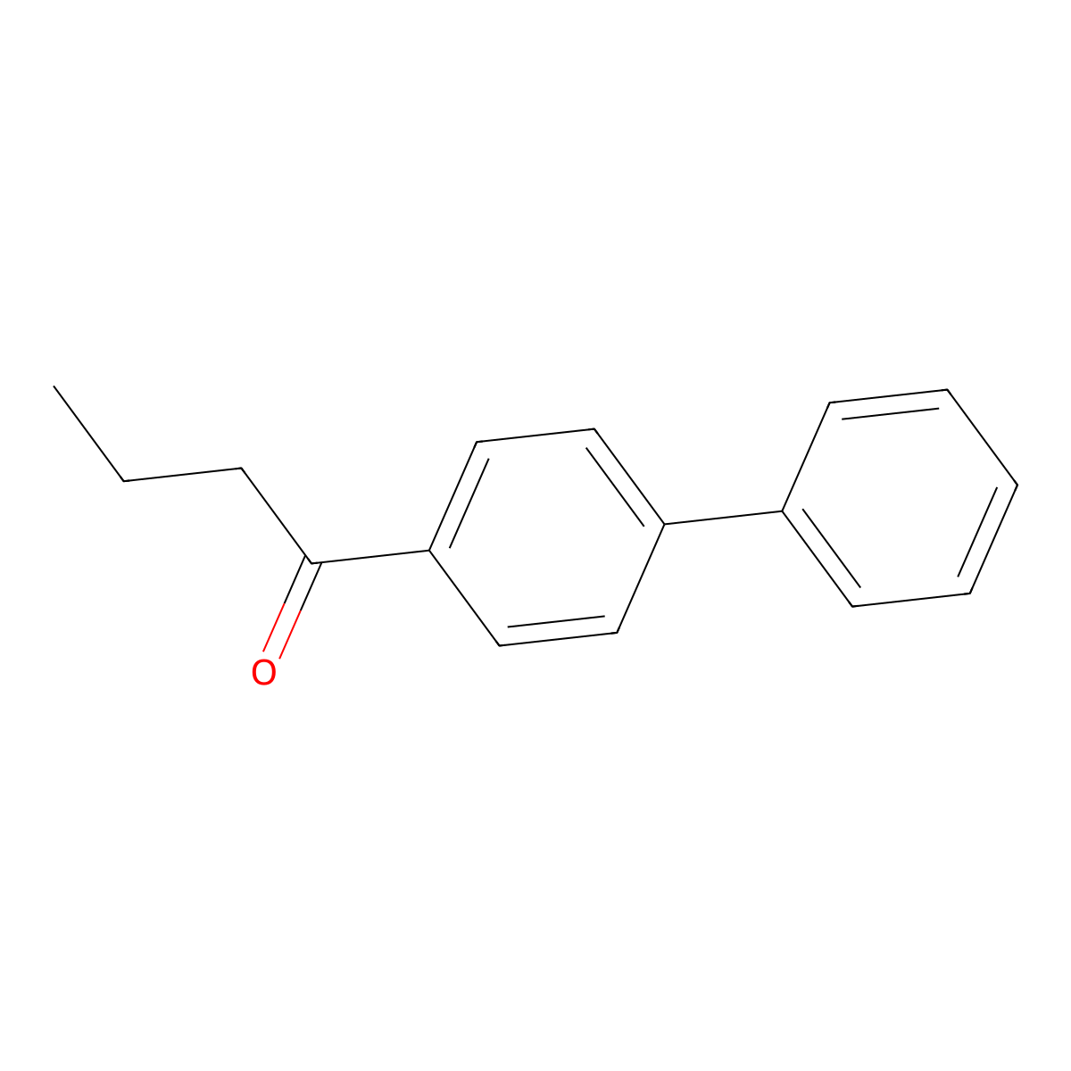 1-(1,1'-Biphenyl)-4-yl-1-butanone molecular structure, CAS 13211-01-3