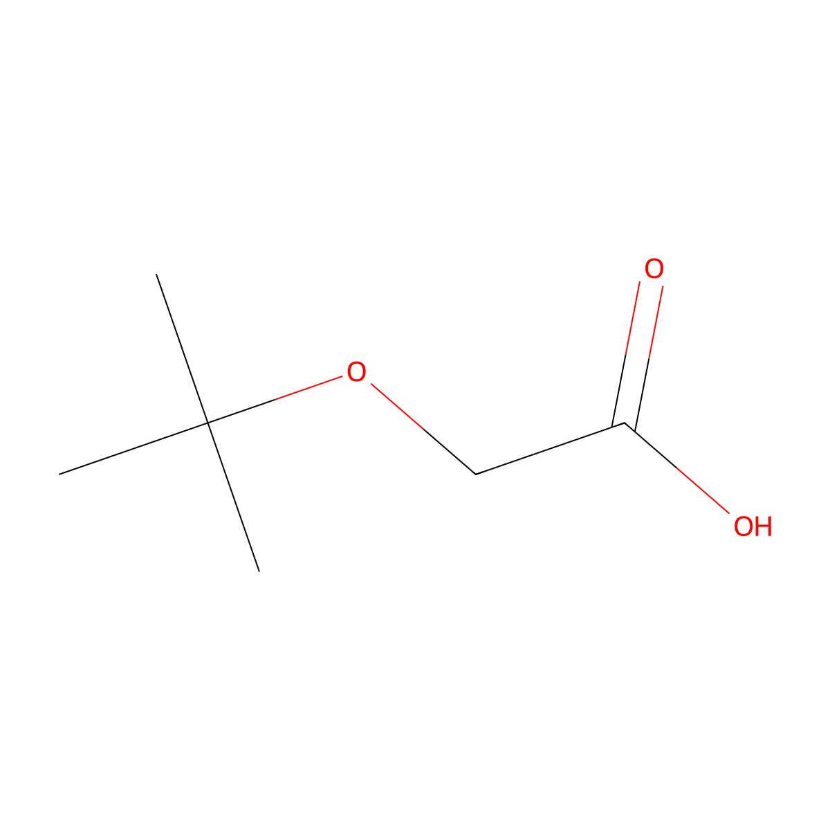 2-(Tert-butoxy)acetic acid molecular structure, CAS 13211-32-0