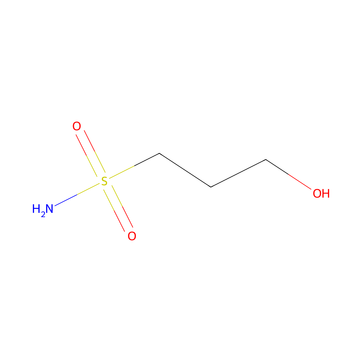3-Hydroxypropane-1-sulfonamide molecular structure, CAS 132115-62-9