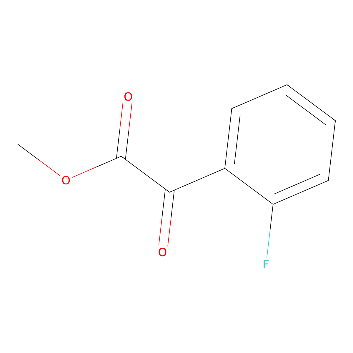 Methyl 2-(2-fluorophenyl)-2-oxoacetate molecular structure, CAS 132115-73-2