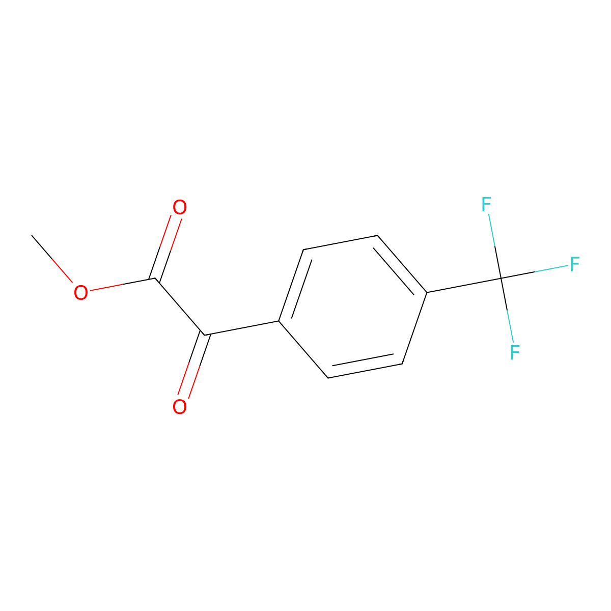 Methyl 2-oxo-2-(4-trifluoromethylphenyl)acetate molecular structure, CAS 132115-87-8