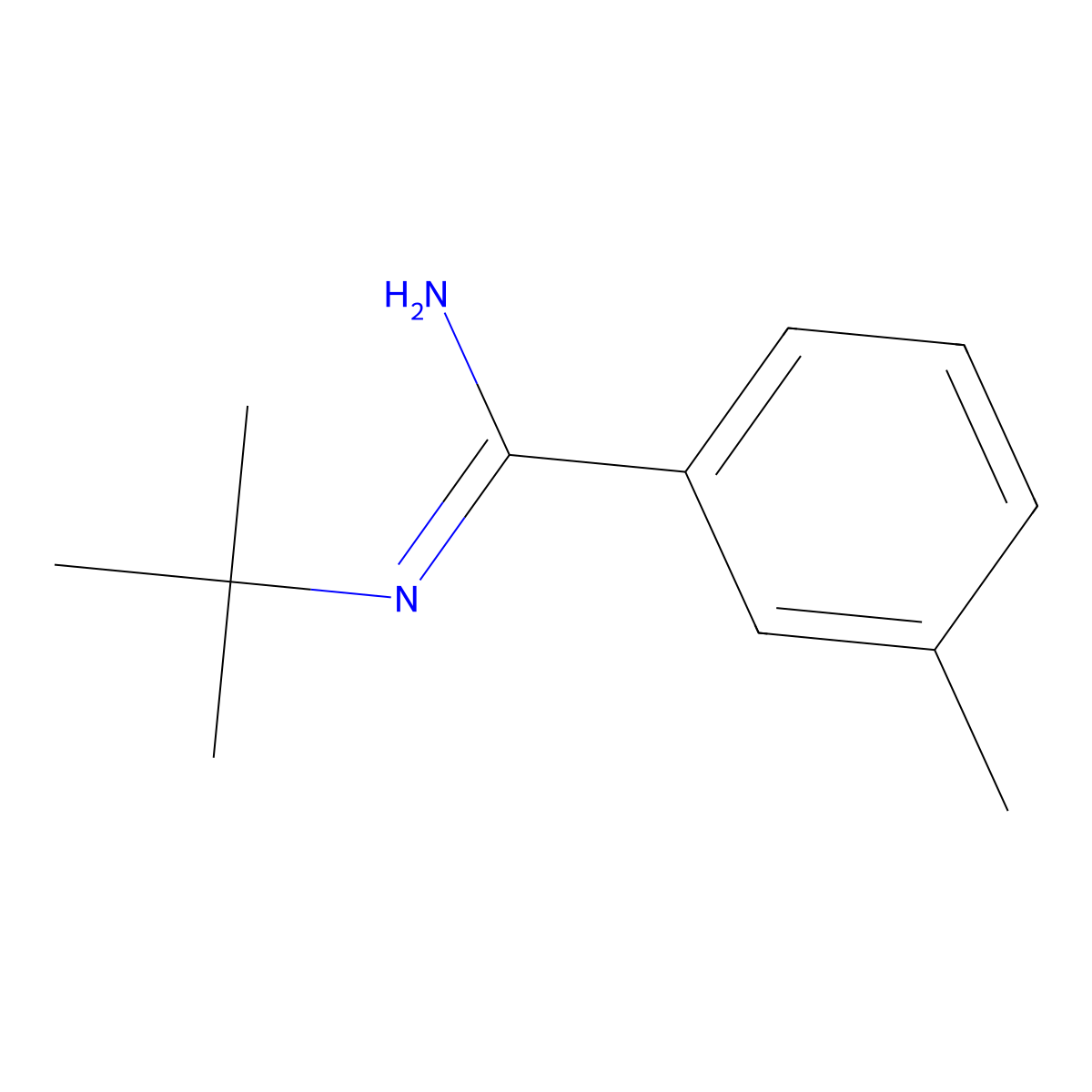 N-tert-Butyl-3-methylbenzenecarboximidamide molecular structure, CAS 1321176-77-5