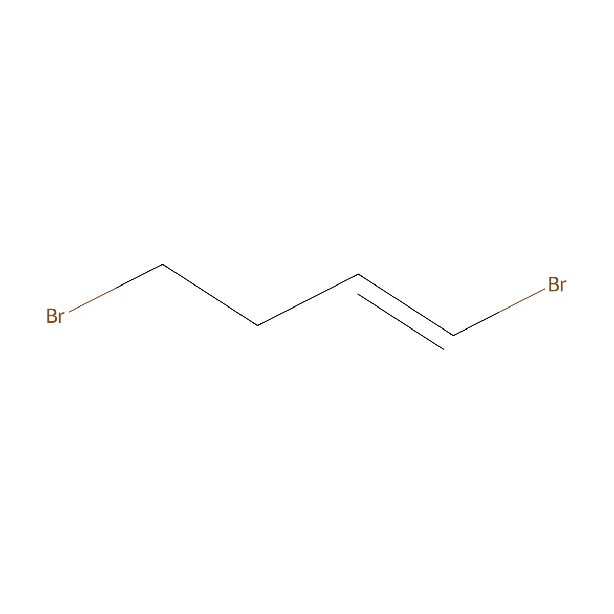 (1E)-1,4-dibromobut-1-ene molecular structure, CAS 132124-79-9