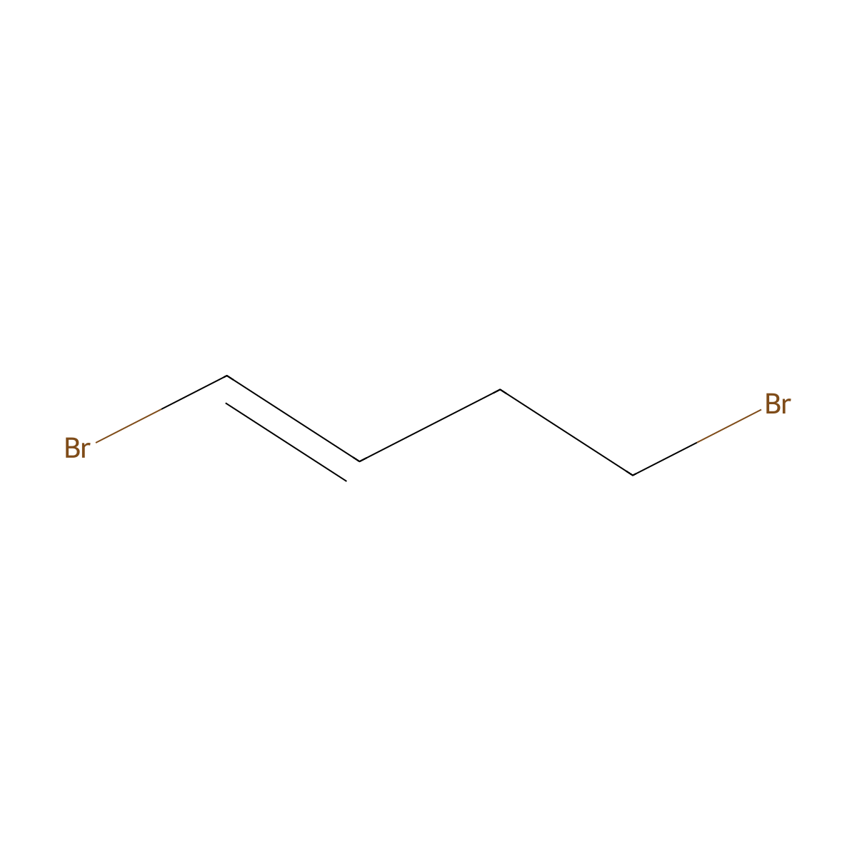 (1E)-1,4-dibromobut-1-ene molecular structure, CAS 132124-79-9