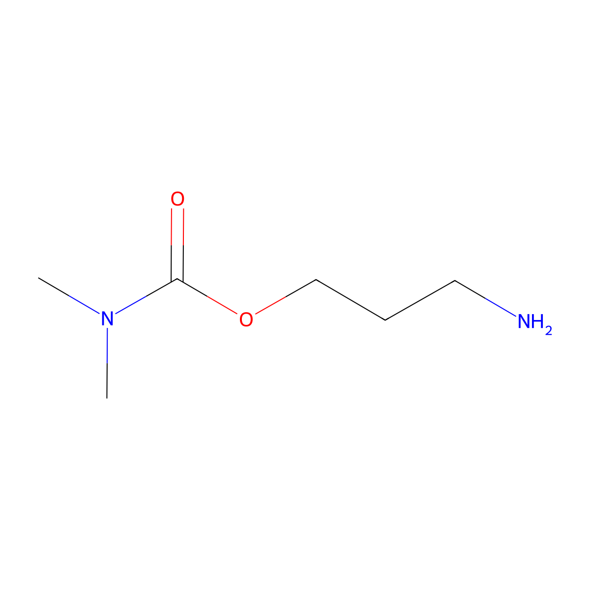 3-aminopropyl N,N-dimethylcarbamate molecular structure, CAS 13213-67-7