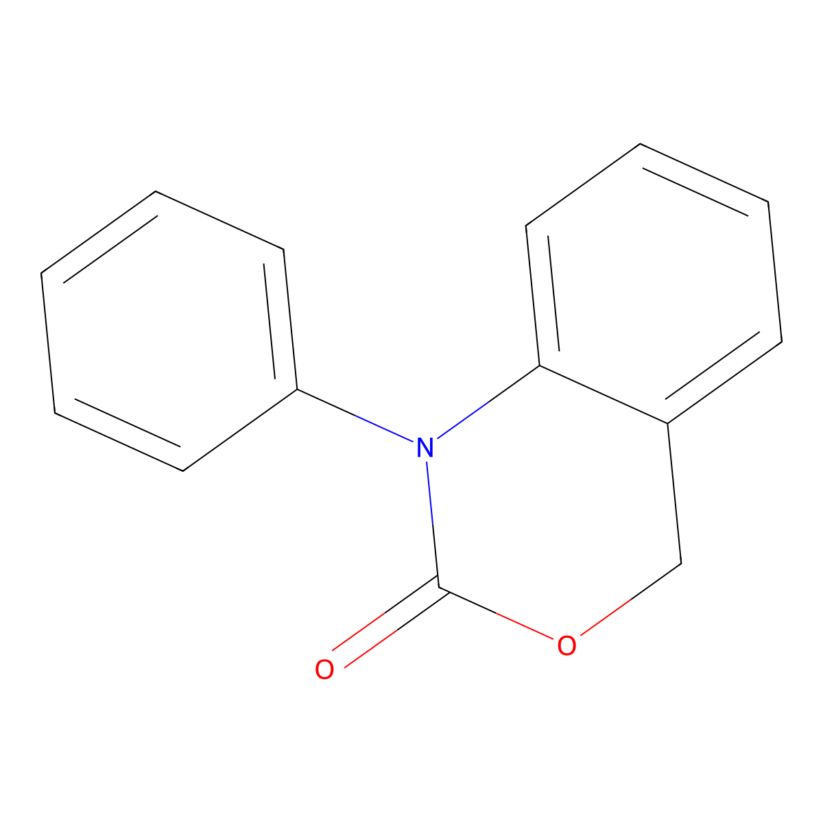 2H-3,1-Benzoxazin-2-one, 1,4-dihydro-1-phenyl- molecular structure, CAS 13213-90-6