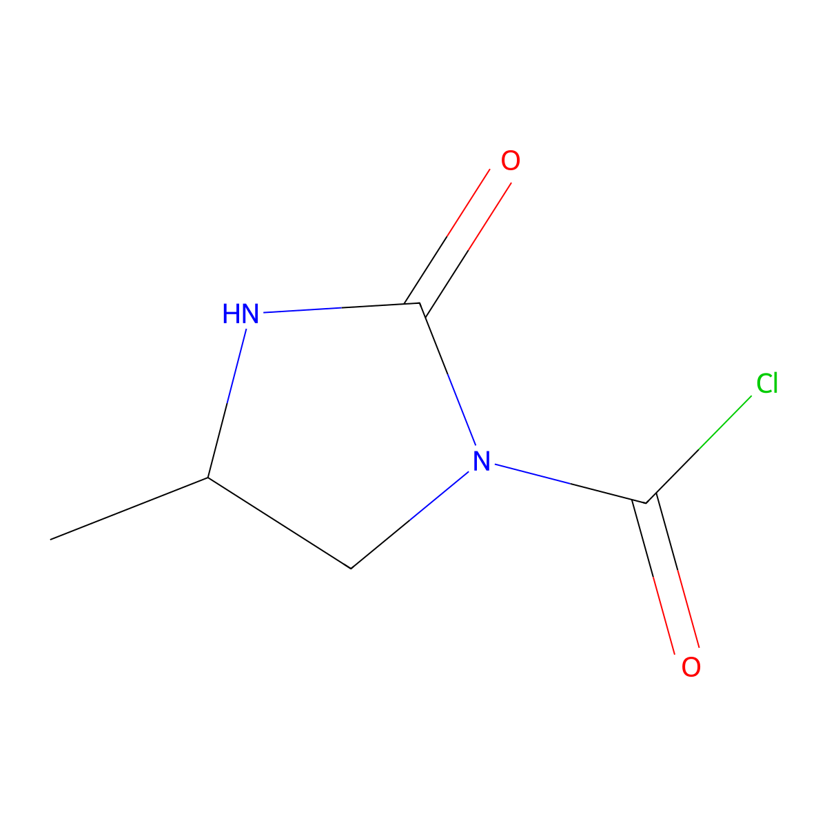 4-Methyl-2-oxoimidazolidine-1-carbonyl chloride molecular structure, CAS 13214-54-5