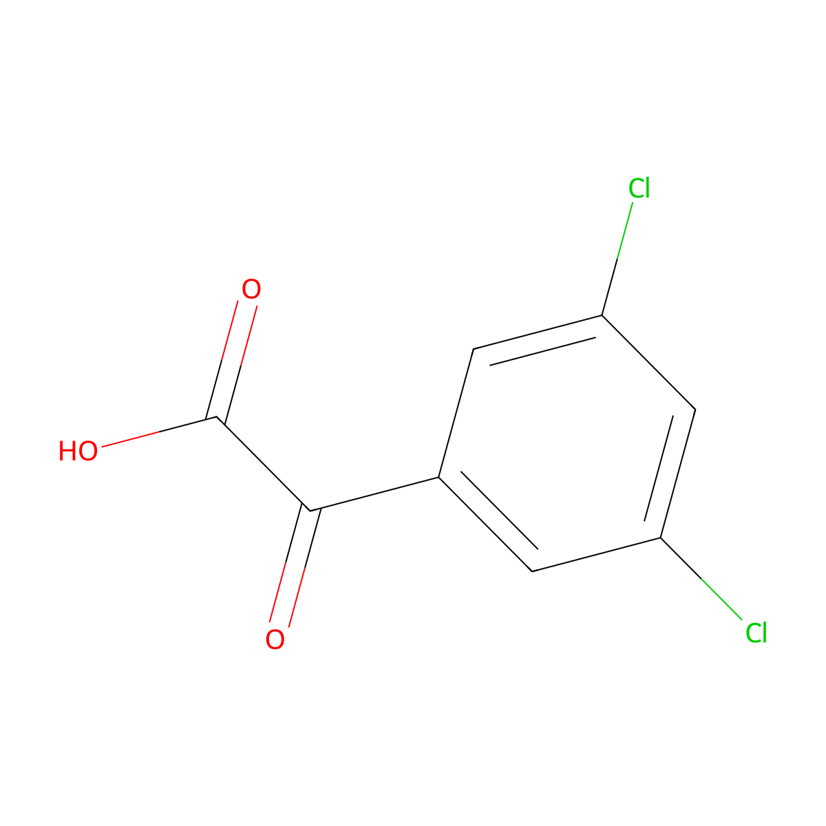 (3,5-Dichlorophenyl)glyoxylic acid molecular structure, CAS 1321518-25-5