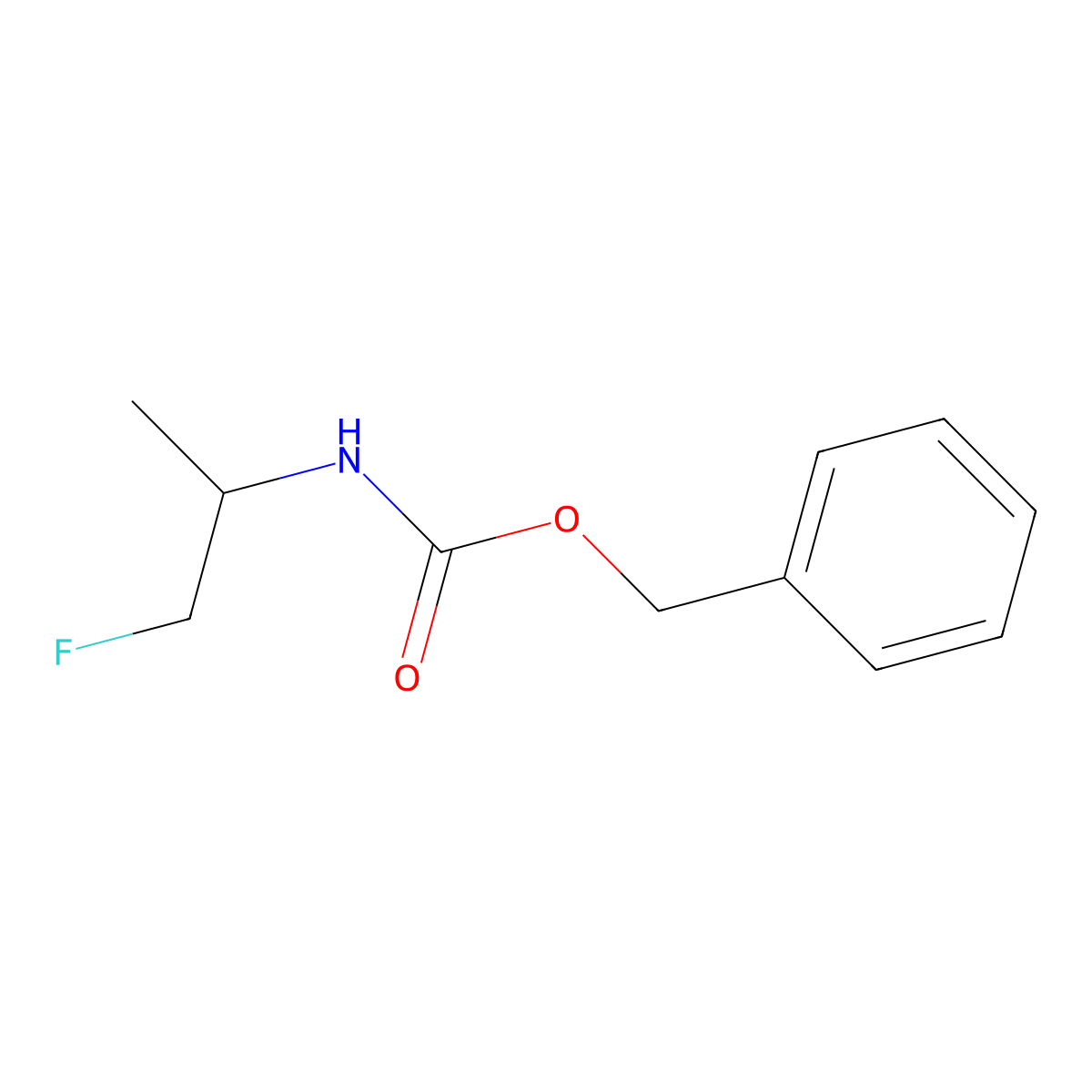 benzyl N-(1-fluoropropan-2-yl)carbamate molecular structure, CAS 1321524-77-9
