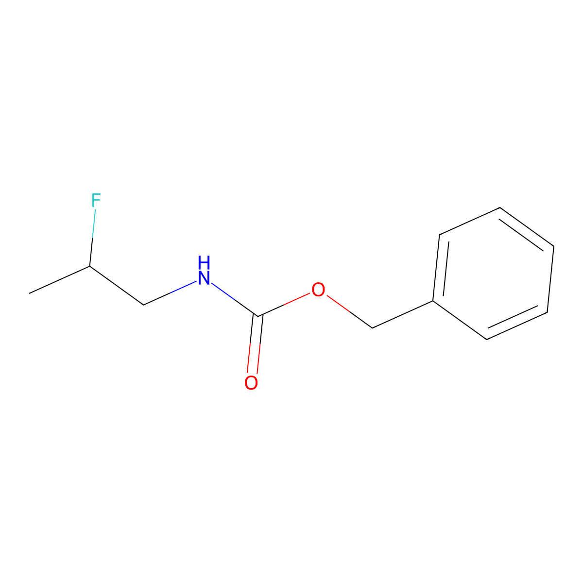 benzyl N-(2-fluoropropyl)carbamate molecular structure, CAS 1321524-79-1