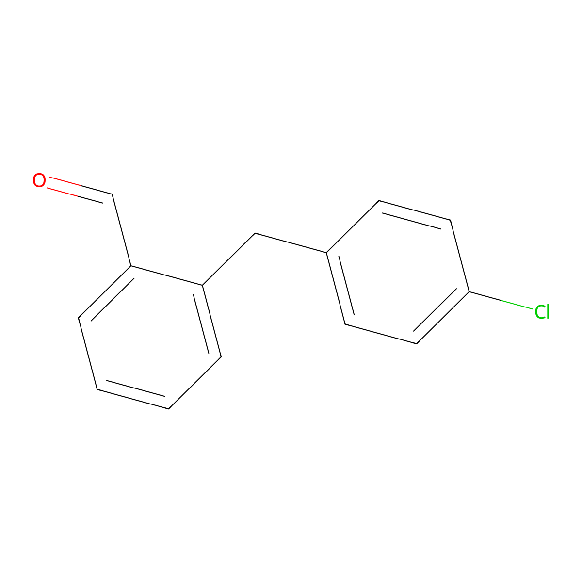 2-[(4-Chlorophenyl)methyl]benzaldehyde molecular structure, CAS 1321539-25-6