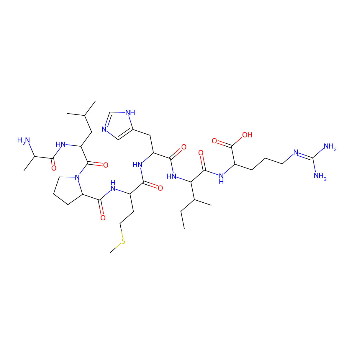 Ala-Leu-Pro-Met-His-Ile-Arg molecular structure, CAS 132160-04-4