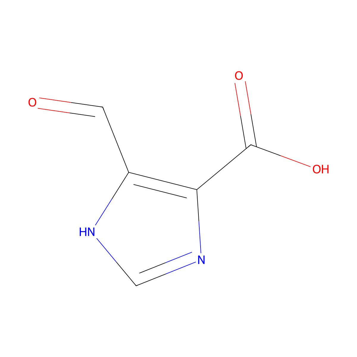 4-Formyl-1H-imidazole-5-carboxylic acid molecular structure, CAS 1321600-00-3
