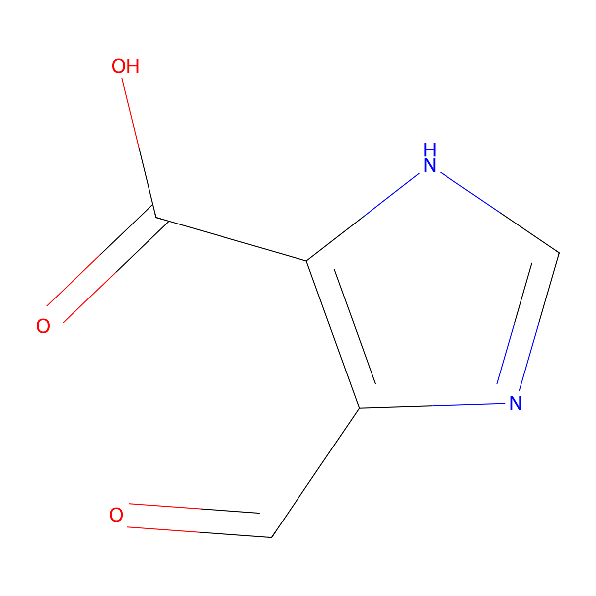 4-Formyl-1H-imidazole-5-carboxylic acid molecular structure, CAS 1321600-00-3