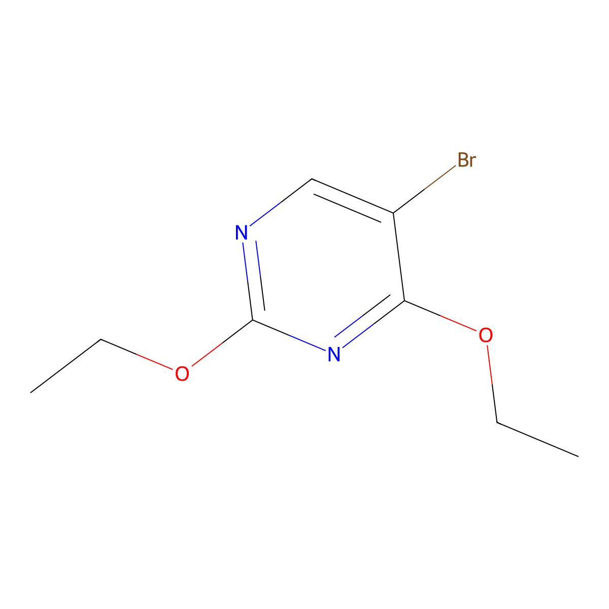 5-Bromo-2,4-diethoxypyrimidine molecular structure, CAS 132164-47-7