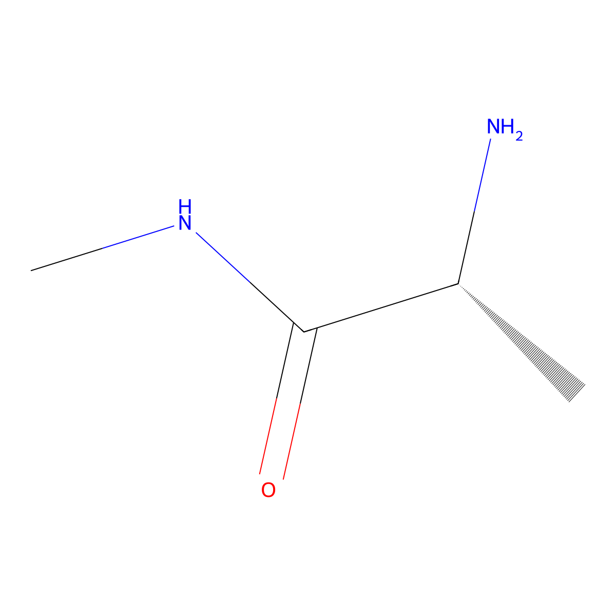 (2R)-2-amino-N-methylpropanamide molecular structure, CAS 132168-84-4