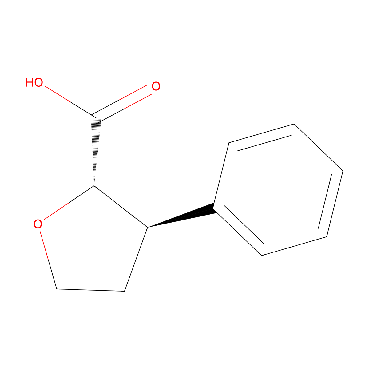 (2S,3R)-3-Phenyloxolane-2-carboxylic acid molecular structure, CAS 13217-36-2