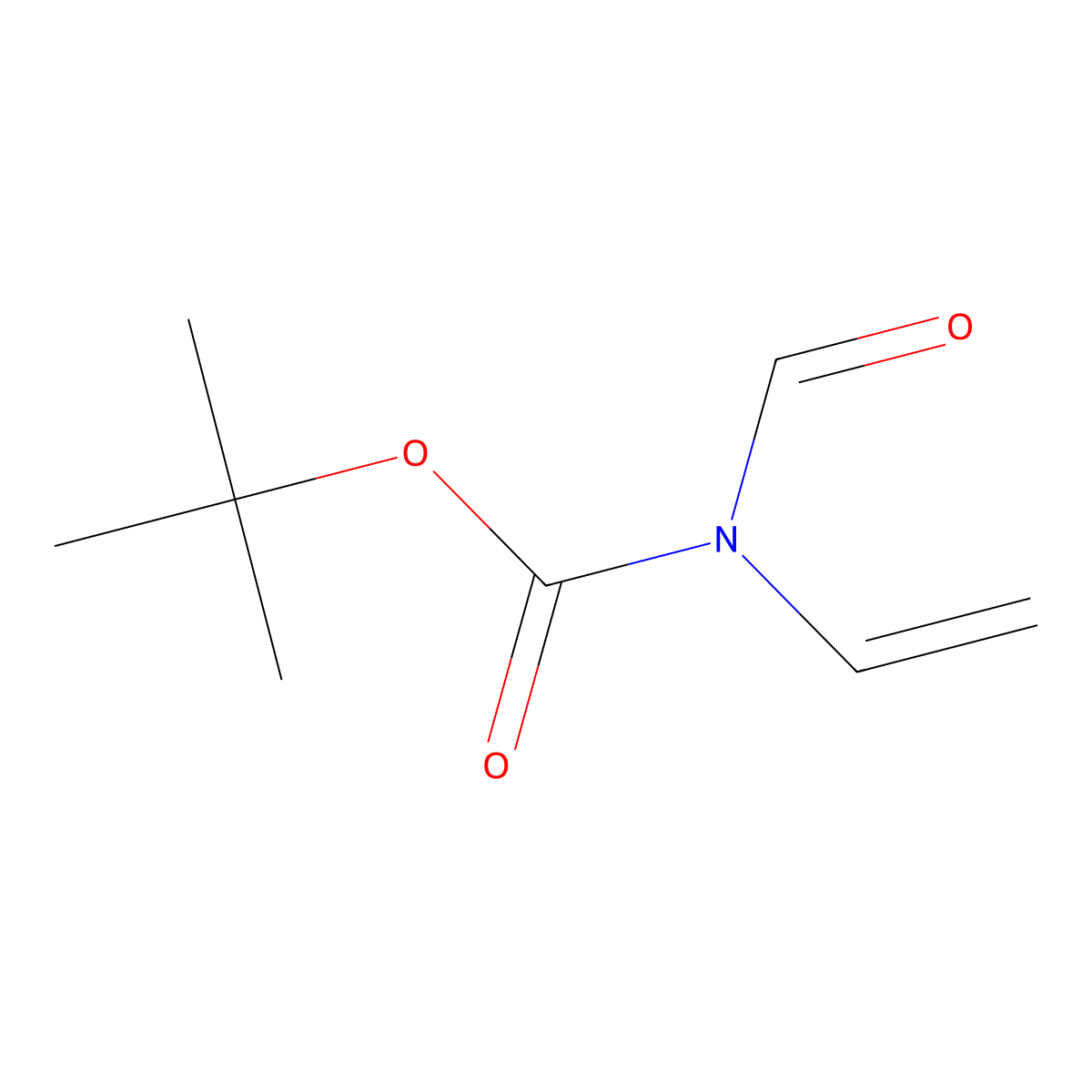 tert-butyl N-ethenyl-N-formylcarbamate molecular structure, CAS 1321892-09-4