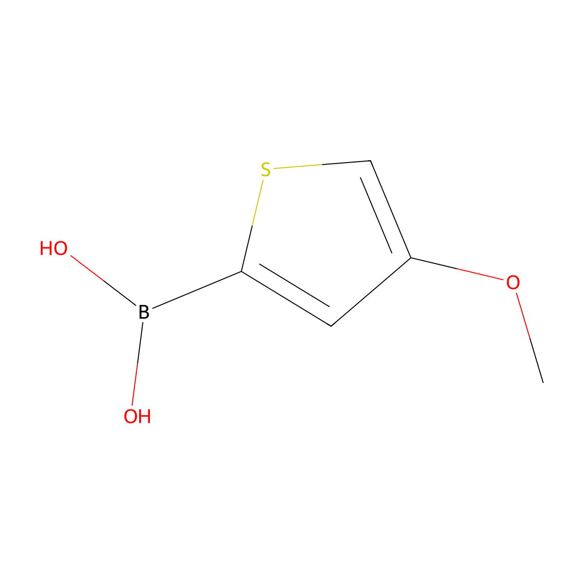 (4-Methoxythiophen-2-yl)boronic acid molecular structure, CAS 1321901-82-9