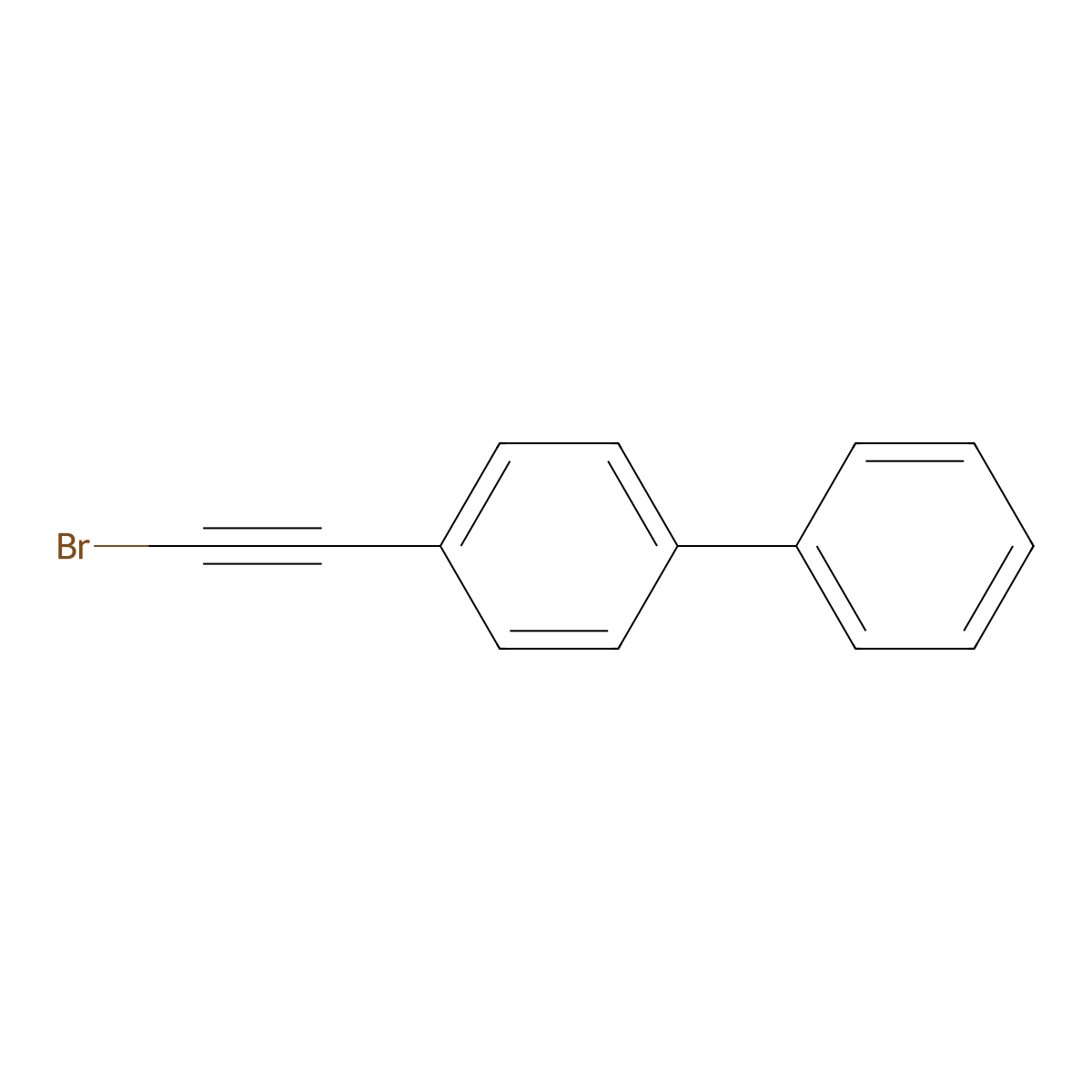 4-(Bromoethynyl)-1,1'-biphenyl molecular structure, CAS 1321929-32-1