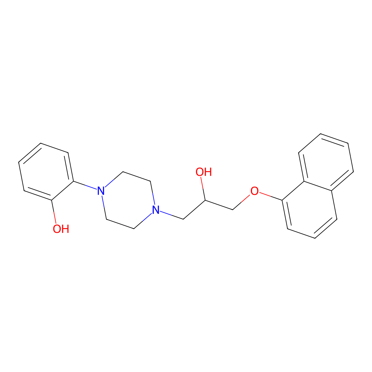 O-Desmethylnaftopidil molecular structure, CAS 132194-30-0