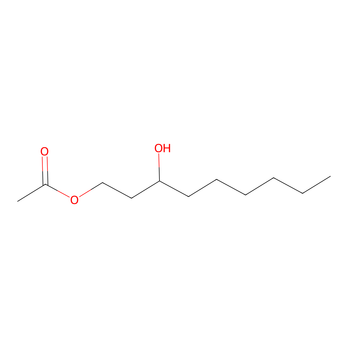 3-Hydroxynonyl acetate molecular structure, CAS 1322-17-4