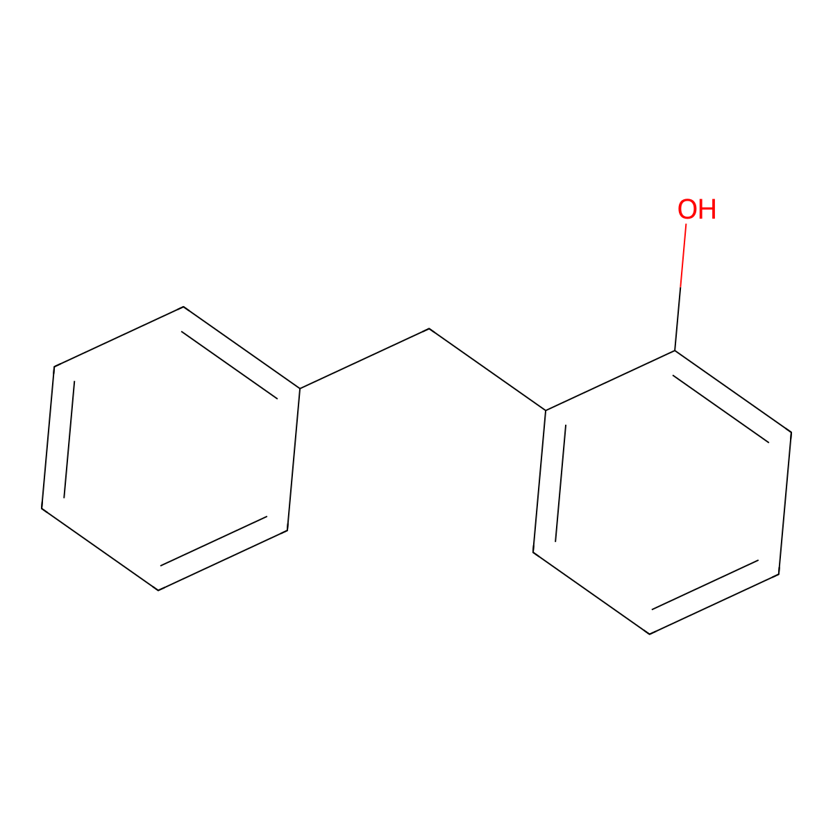 2-Benzylphenol molecular structure, CAS 1322-51-6