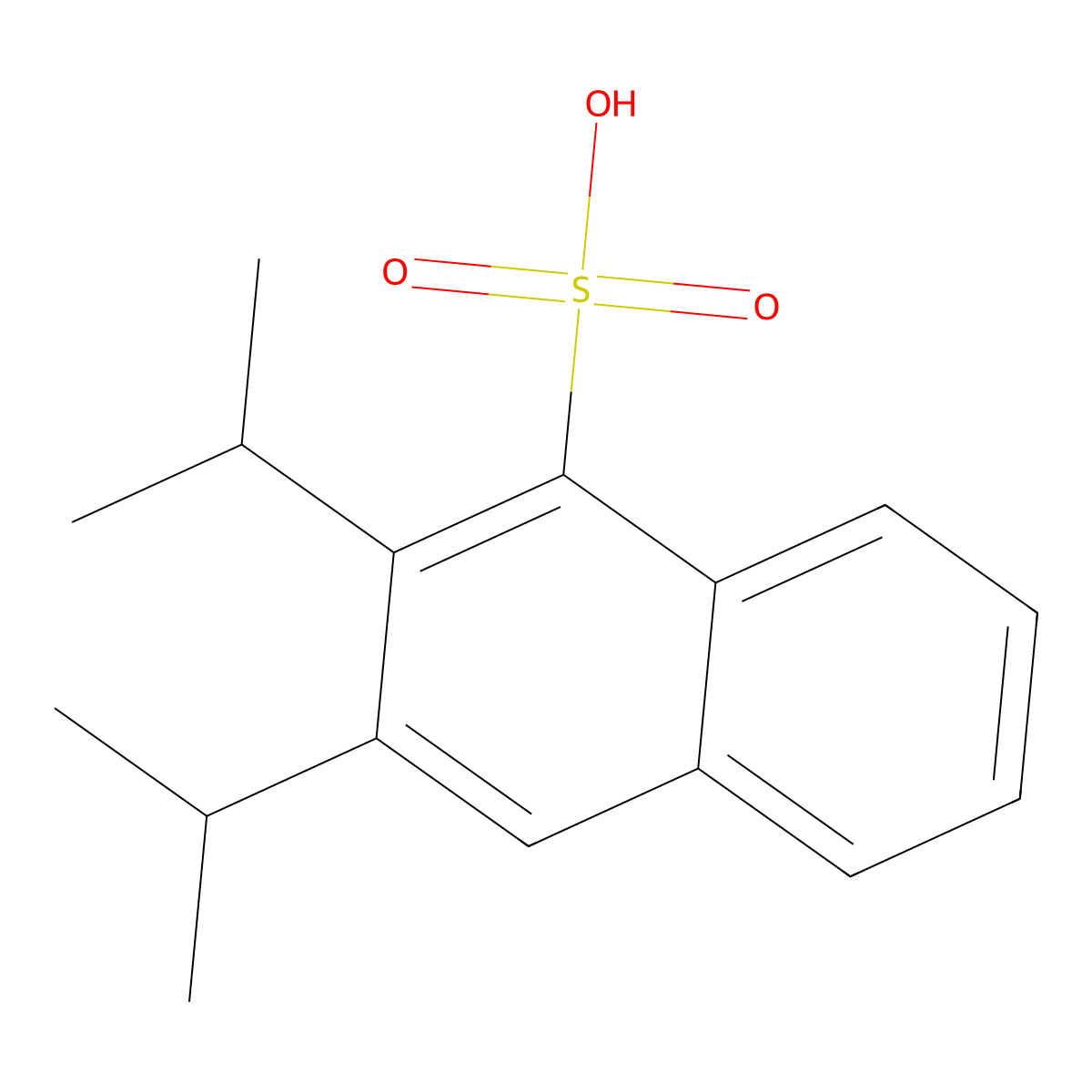 Sodium diisopropylnaphthalenesulphonate molecular structure, CAS 1322-93-6