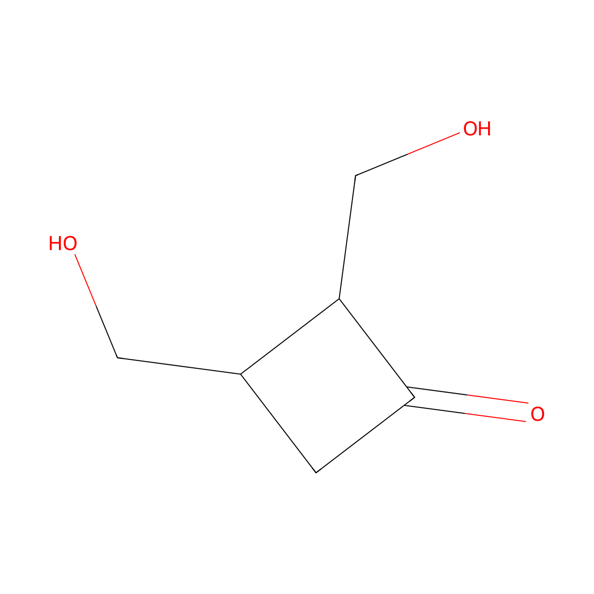 (2S,3S)-2,3-Bis(hydroxymethyl)cyclobutanone molecular structure, CAS 132203-79-3