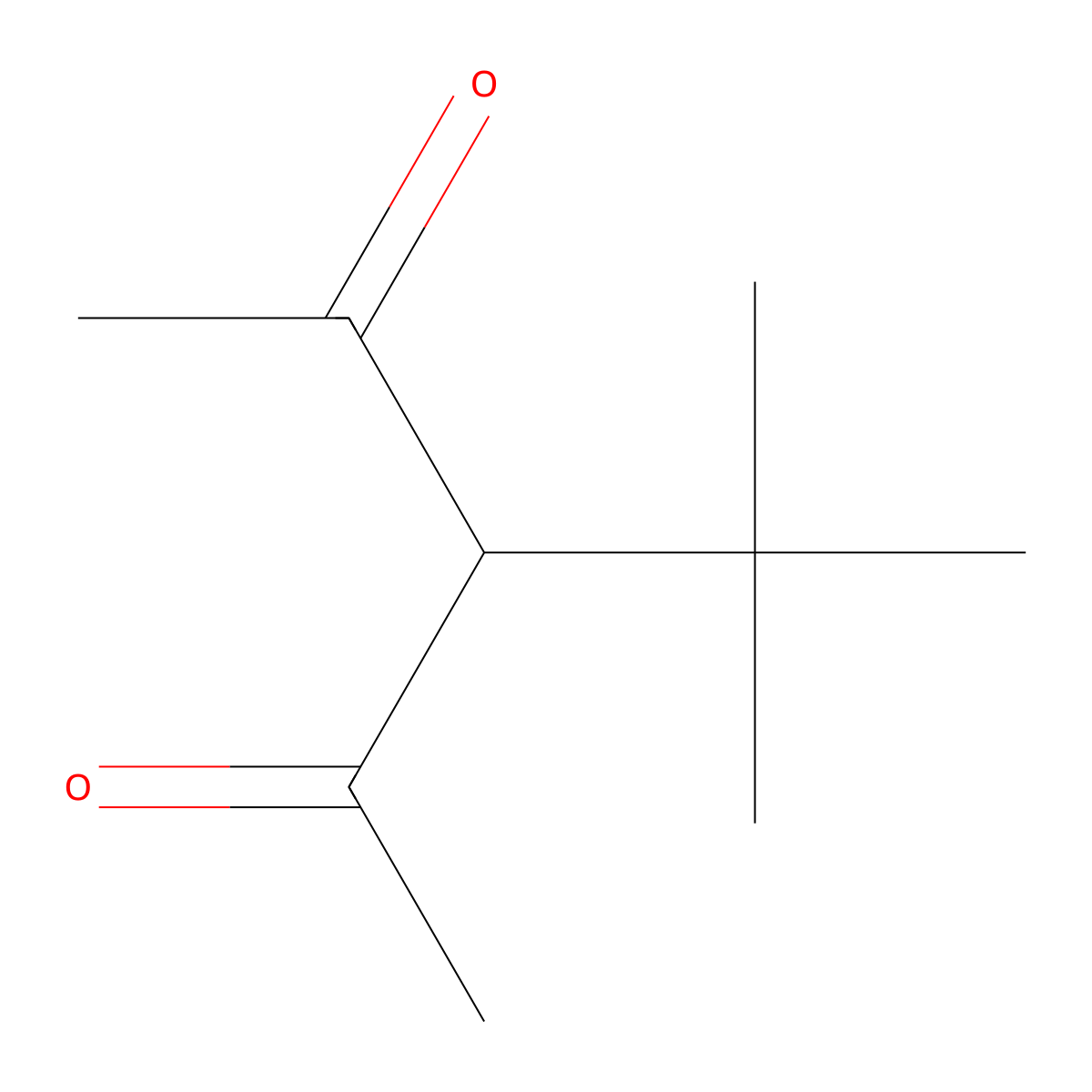 3-Tert-butylpentane-2,4-dione molecular structure, CAS 13221-94-8