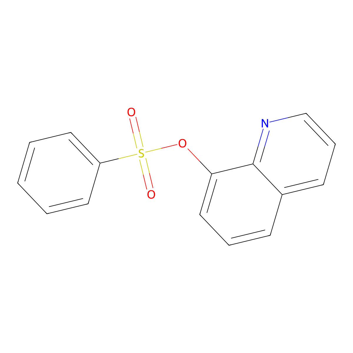 Quinolin-8-yl benzenesulfonate molecular structure, CAS 13222-10-1