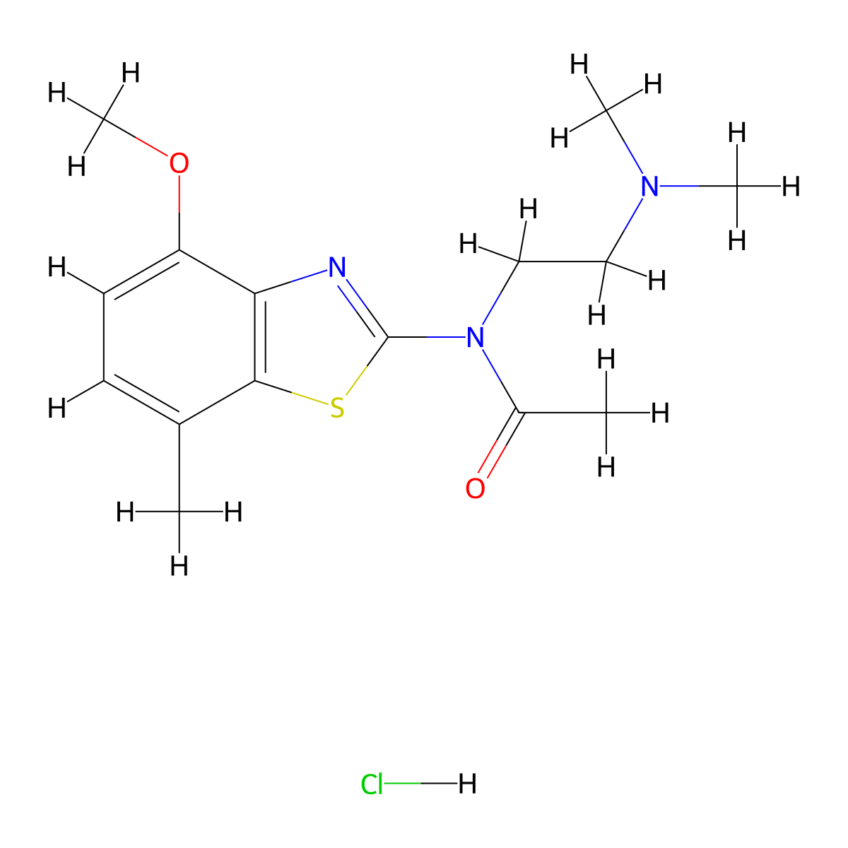 N-(2-(dimethylamino)ethyl)-N-(4-methoxy-7-methylbenzo[d]thiazol-2-yl)acetamide hydrochloride molecular structure, CAS 1322234-73-0