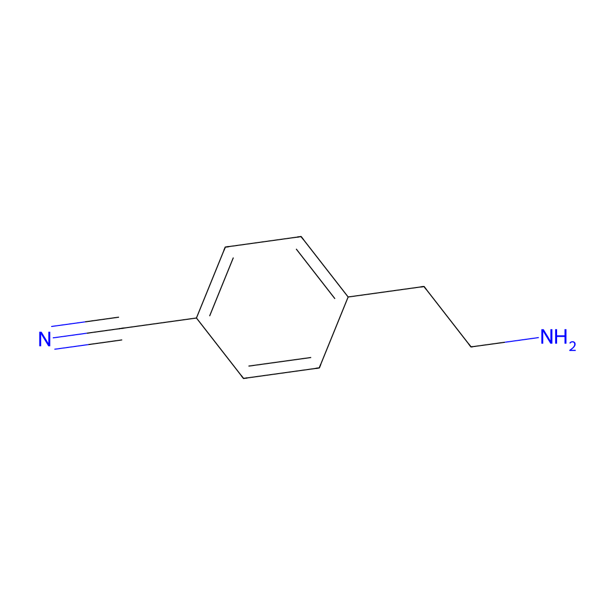4-(2-Aminoethyl)benzonitrile molecular structure, CAS 132224-93-2