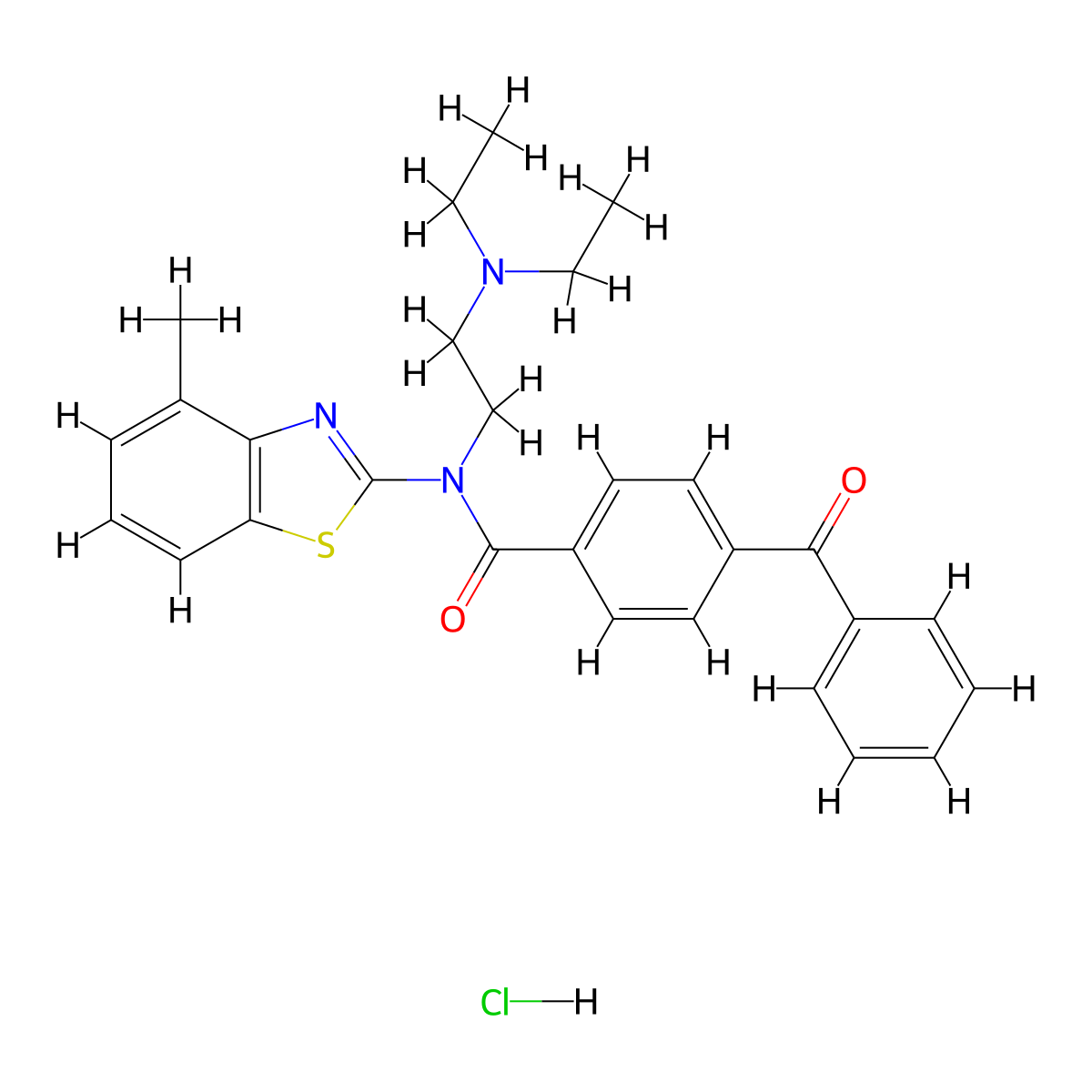 4-benzoyl-N-(2-(diethylamino)ethyl)-N-(4-methylbenzo[d]thiazol-2-yl)benzamide hydrochloride molecular structure, CAS 1322247-41-5