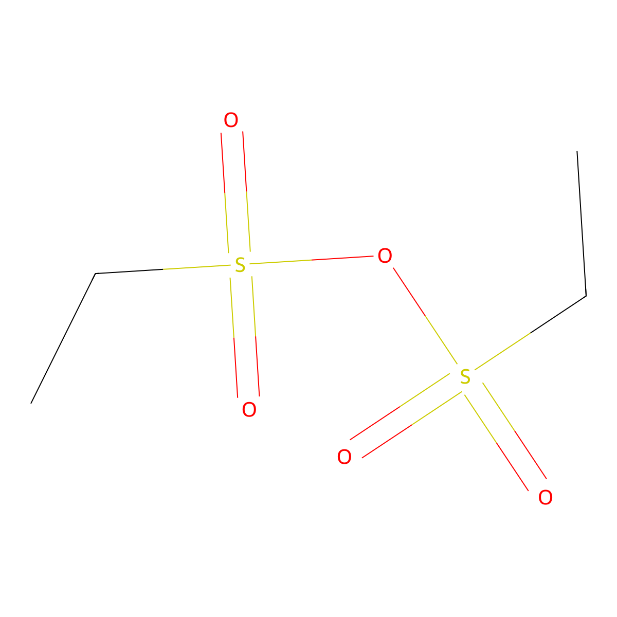 Ethanesulfonic anhydride molecular structure, CAS 13223-06-8