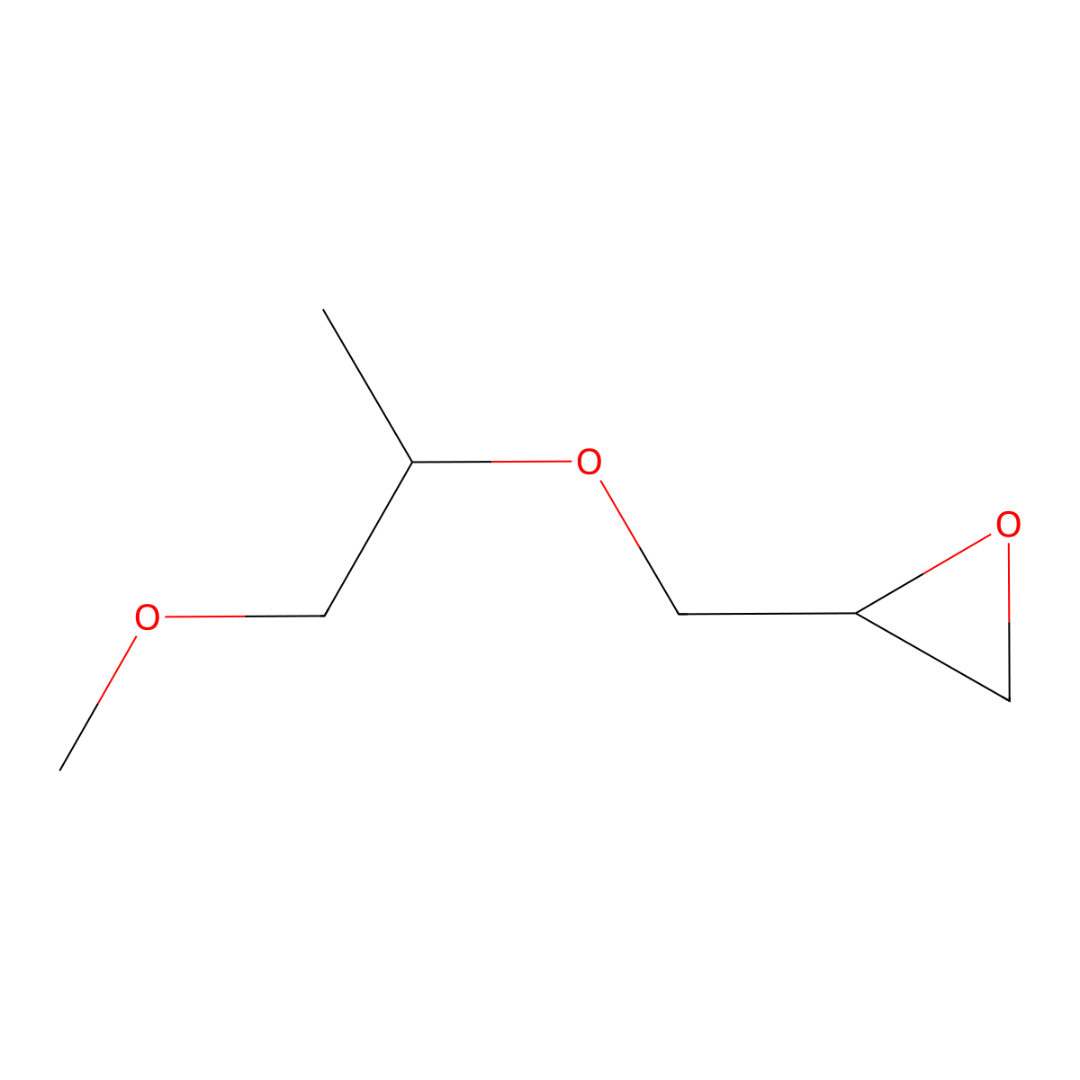 2-{[(1-Methoxypropan-2-yl)oxy]methyl}oxirane molecular structure, CAS 132230-40-1