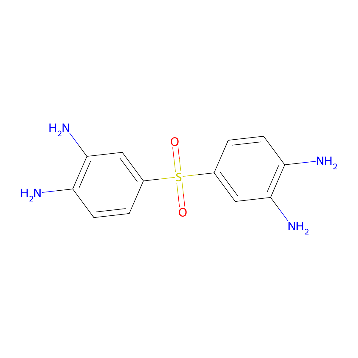 2-Amino-4-[(3,4-diaminophenyl)sulfonyl]phenylamine molecular structure, CAS 13224-79-8