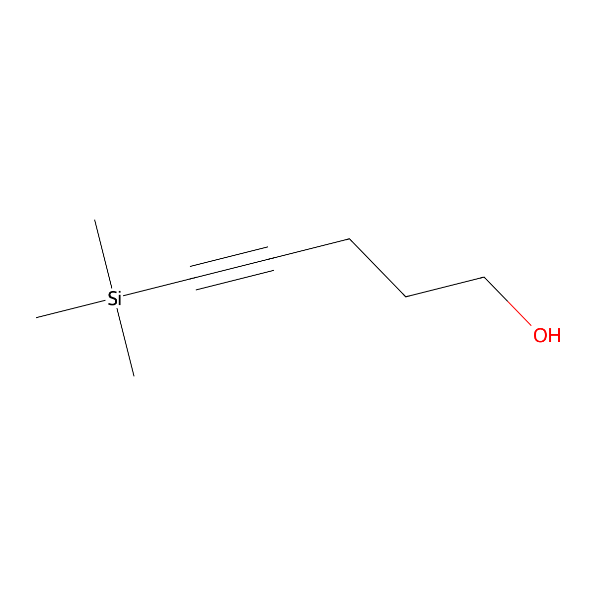 5-Trimethylsilyl-4-pentyn-1-ol molecular structure, CAS 13224-84-5