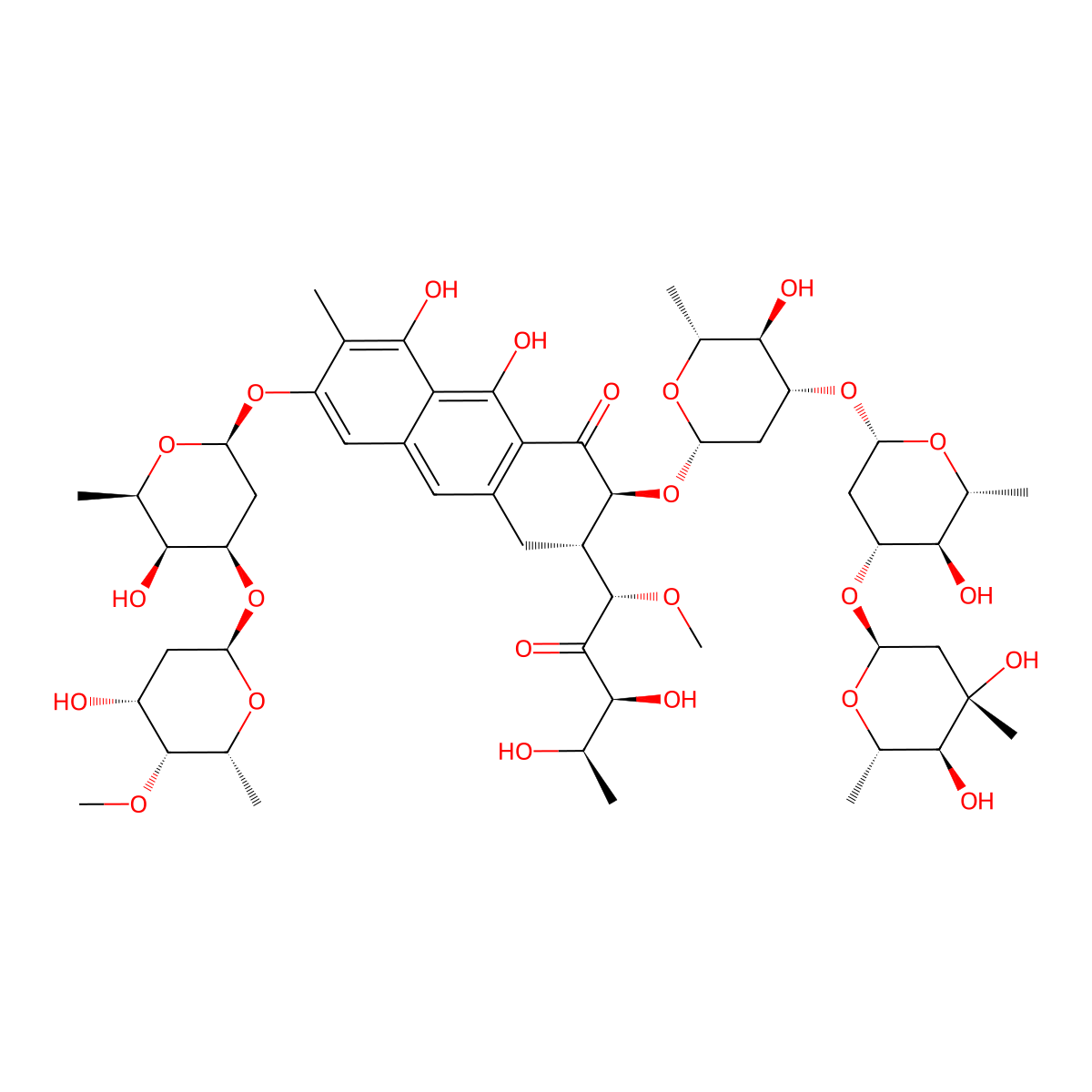 4A,4E-Dideacetylchromomycin A3 molecular structure, CAS 132243-20-0