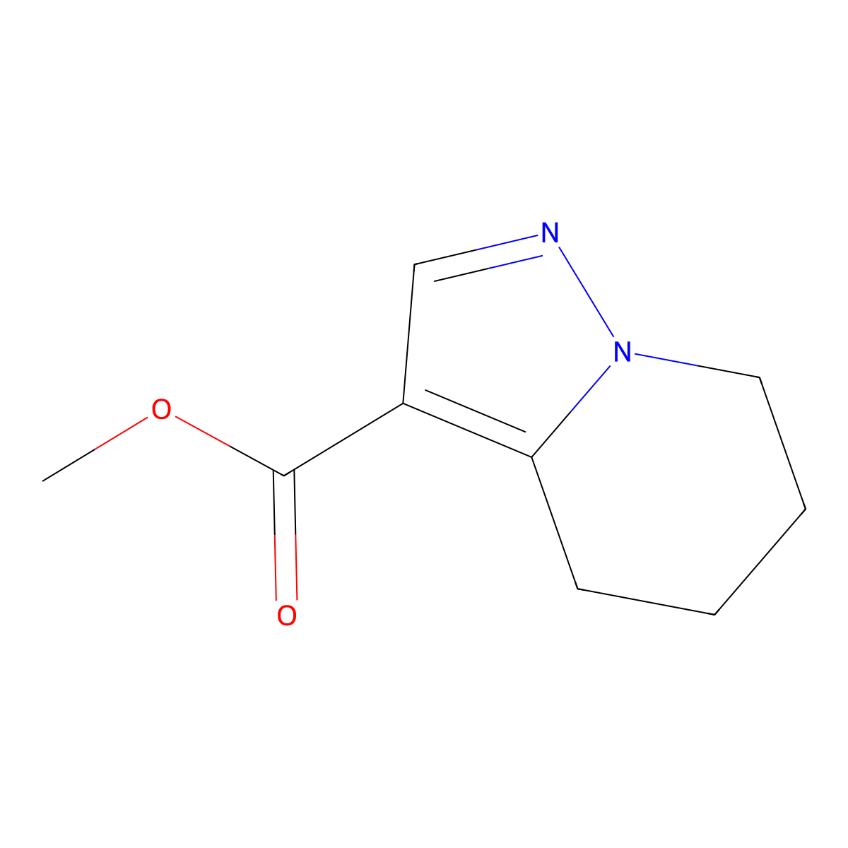Methyl 4,5,6,7-tetrahydropyrazolo[1,5-A]pyridine-3-carboxylate molecular structure, CAS 132255-61-9