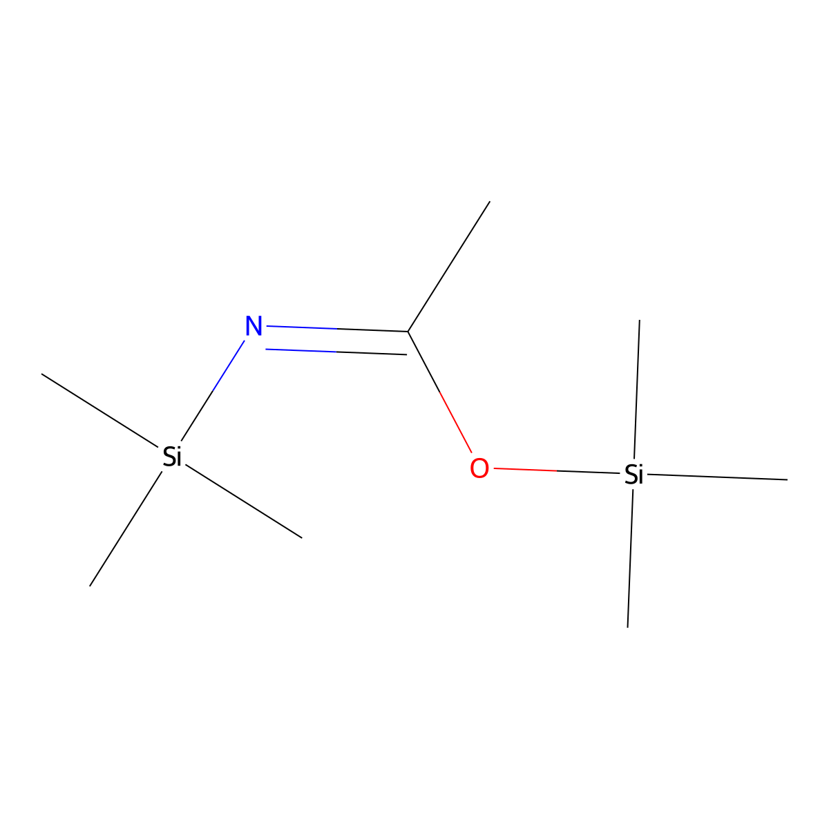 trimethylsilyl N-trimethylsilylethanimidate molecular structure, CAS 132255-83-5