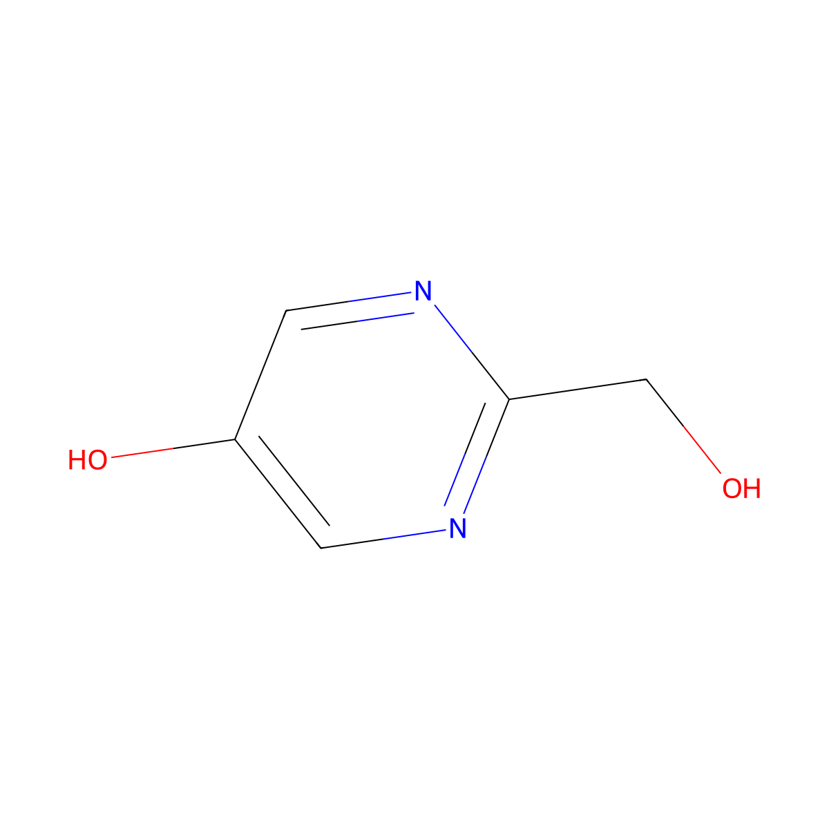 2-(Hydroxymethyl)pyrimidin-5-OL molecular structure, CAS 132260-00-5