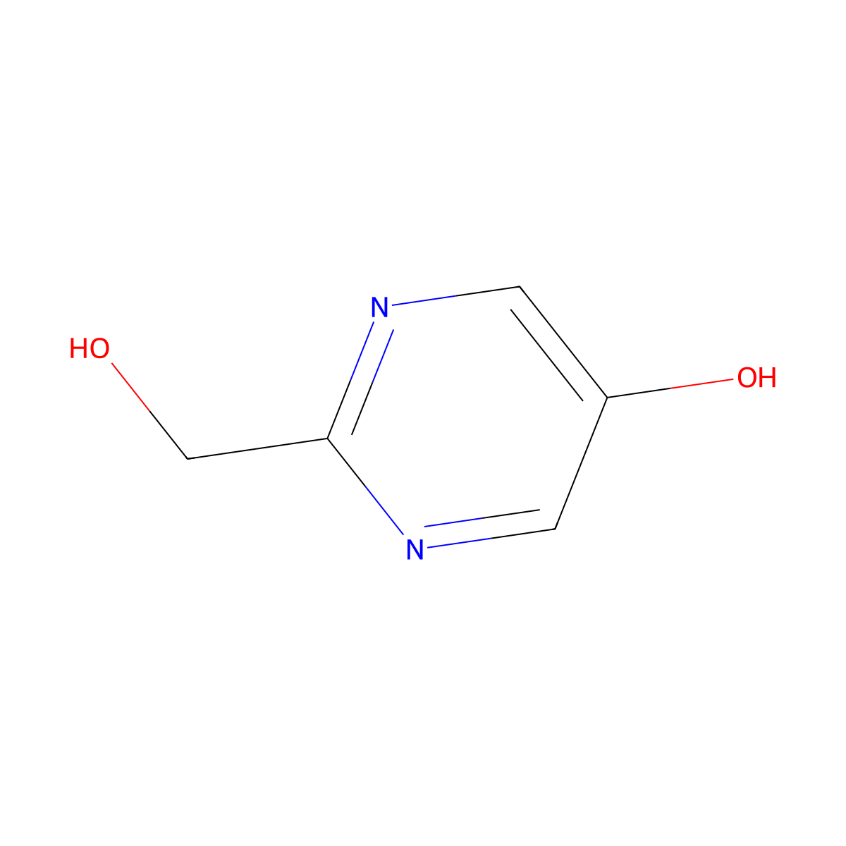 2-(Hydroxymethyl)pyrimidin-5-OL molecular structure, CAS 132260-00-5