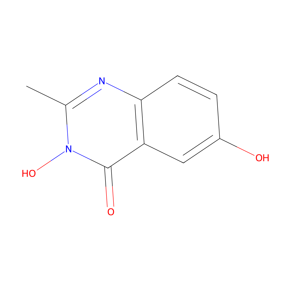3,6-dihydroxy-2-methylquinazolin-4(3H)-one molecular structure, CAS 1322604-74-9