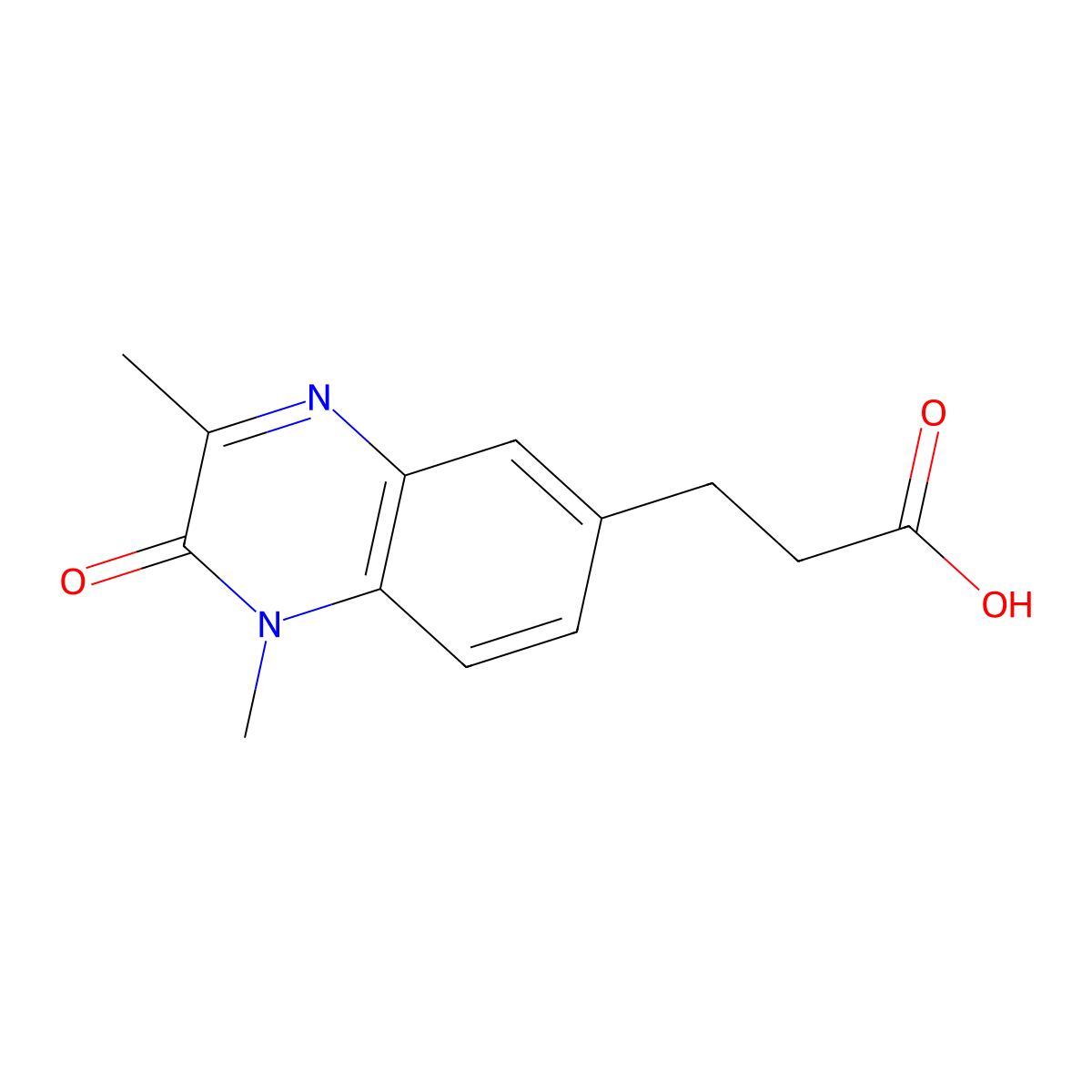 3-(1,3-Dimethyl-2-oxo-1,2-dihydroquinoxalin-6-yl)propanoic acid molecular structure, CAS 1322604-77-2