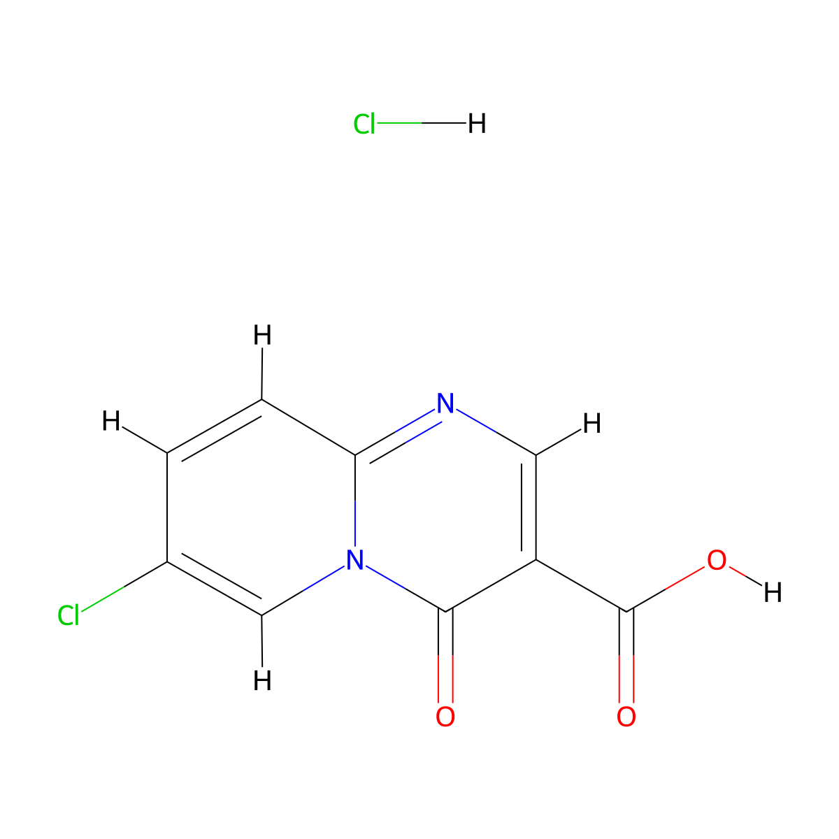 7-chloro-4-oxo-4H-pyrido[1,2-a]pyrimidine-3-carboxylic acid hydrochloride molecular structure, CAS 1322604-90-9