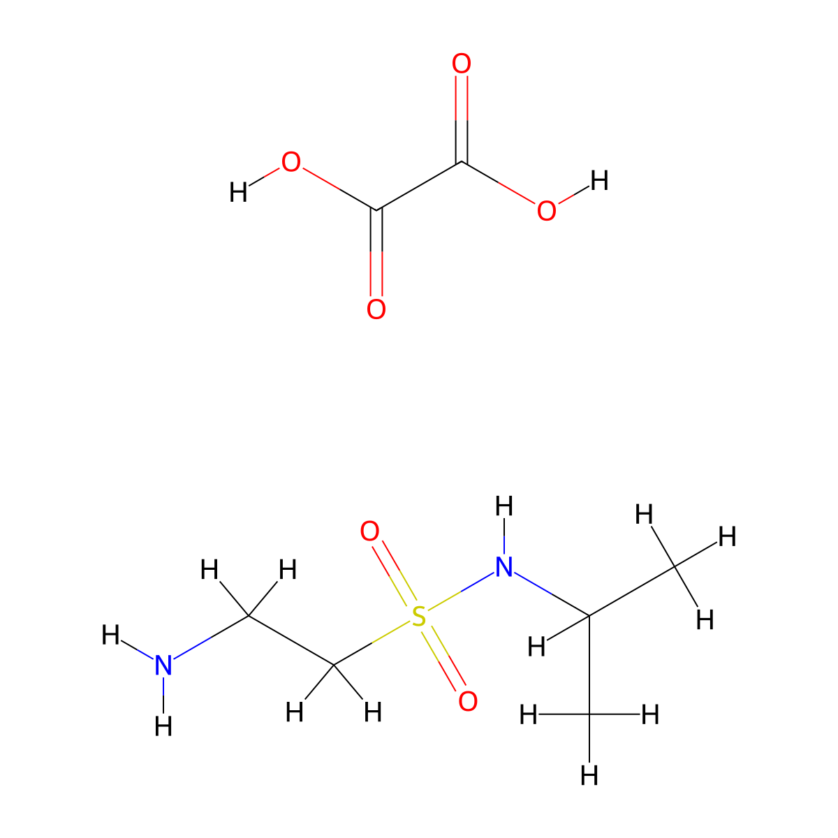 2-amino-N-isopropylethanesulfonamide oxalate molecular structure, CAS 1322604-91-0