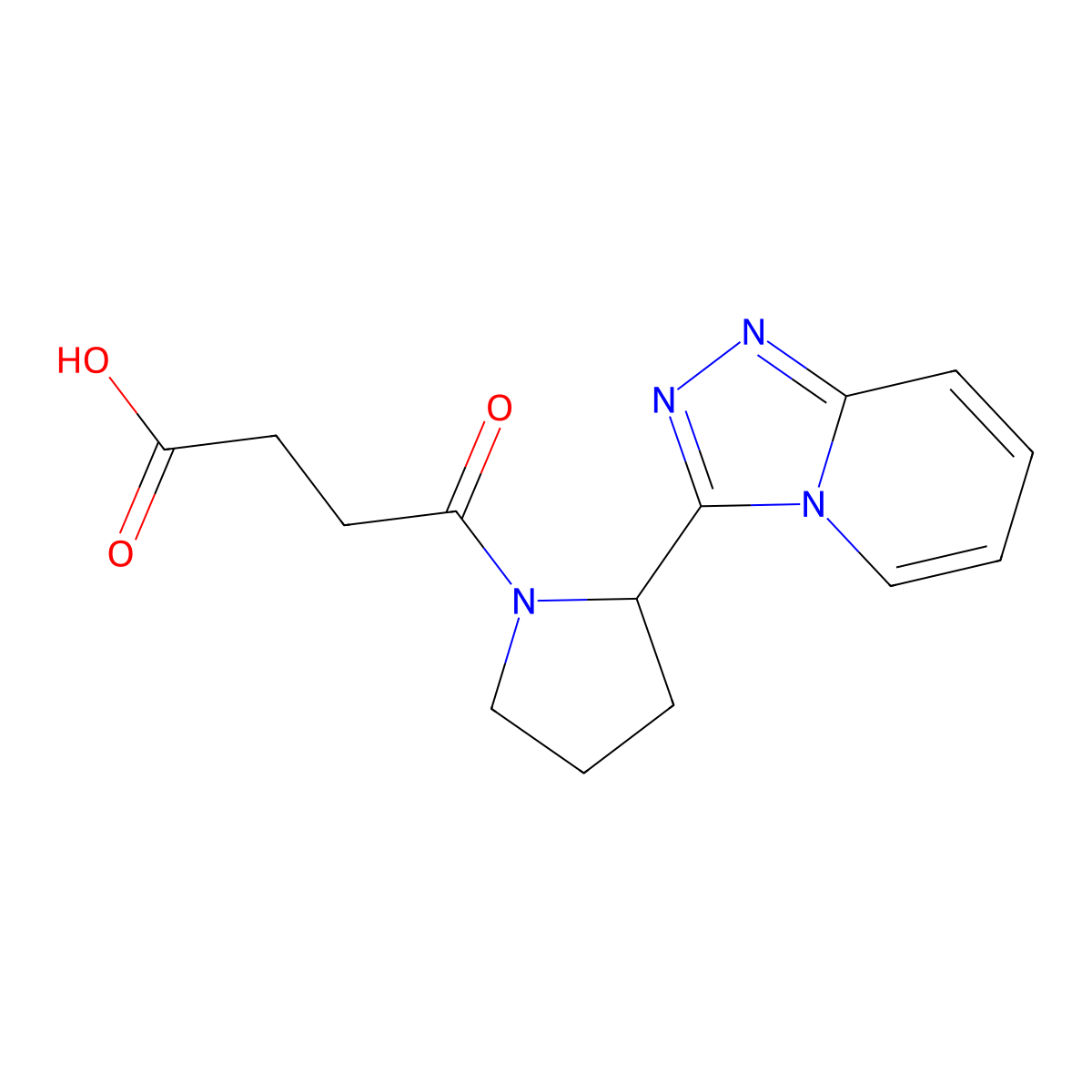 4-(2-([1,2,4]Triazolo[4,3-a]pyridin-3-yl)pyrrolidin-1-yl)-4-oxobutanoic acid molecular structure, CAS 1322604-95-4