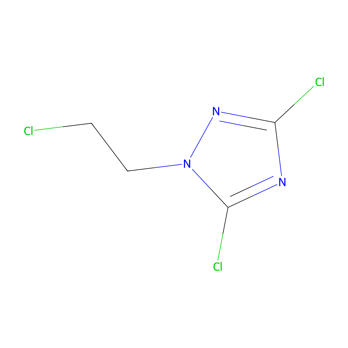 3,5-dichloro-1-(2-chloroethyl)-1H-1,2,4-triazole molecular structure, CAS 1322604-96-5